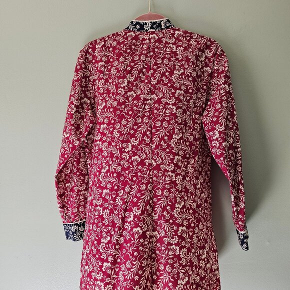 Josie Natori Vintage Asian Inspired Blouse Size Petite - Picture 4 of 4